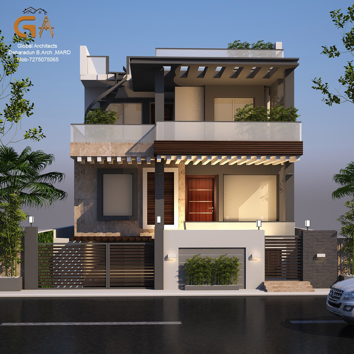 Modern home design in Dehradun