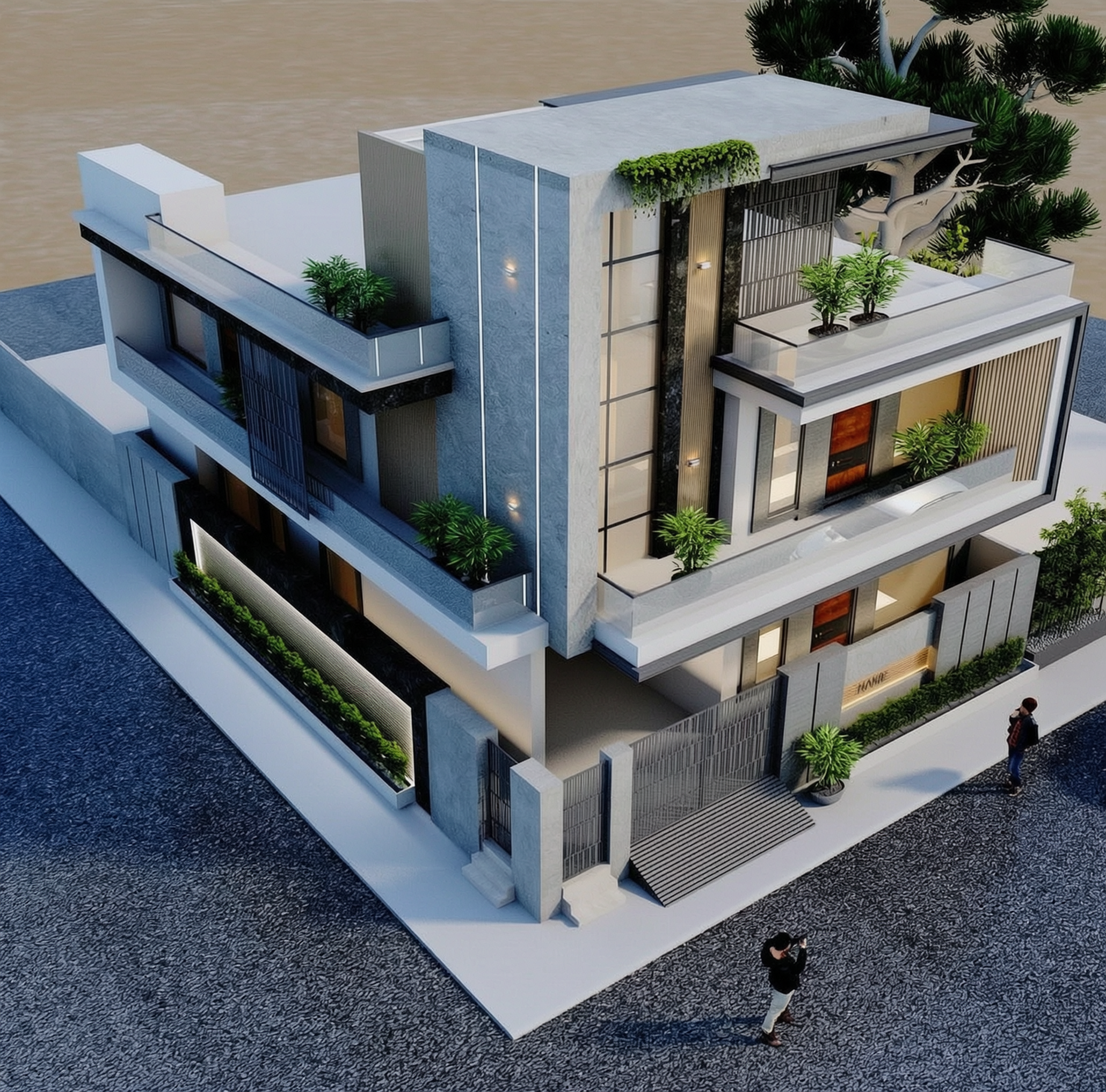 Best architect in Najibabad house design by Global Architects