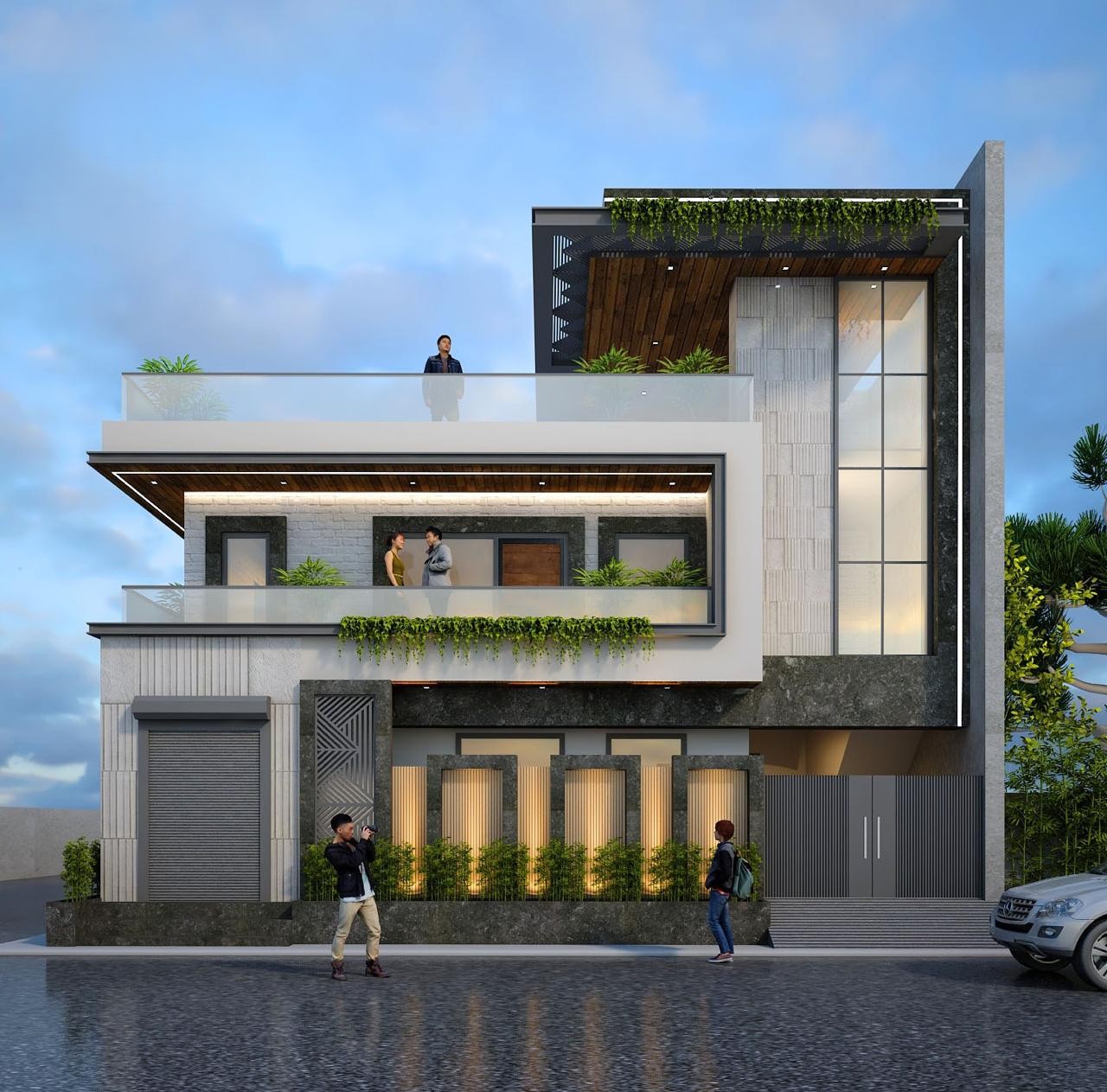 House elevation and construction planning Najibabad architect