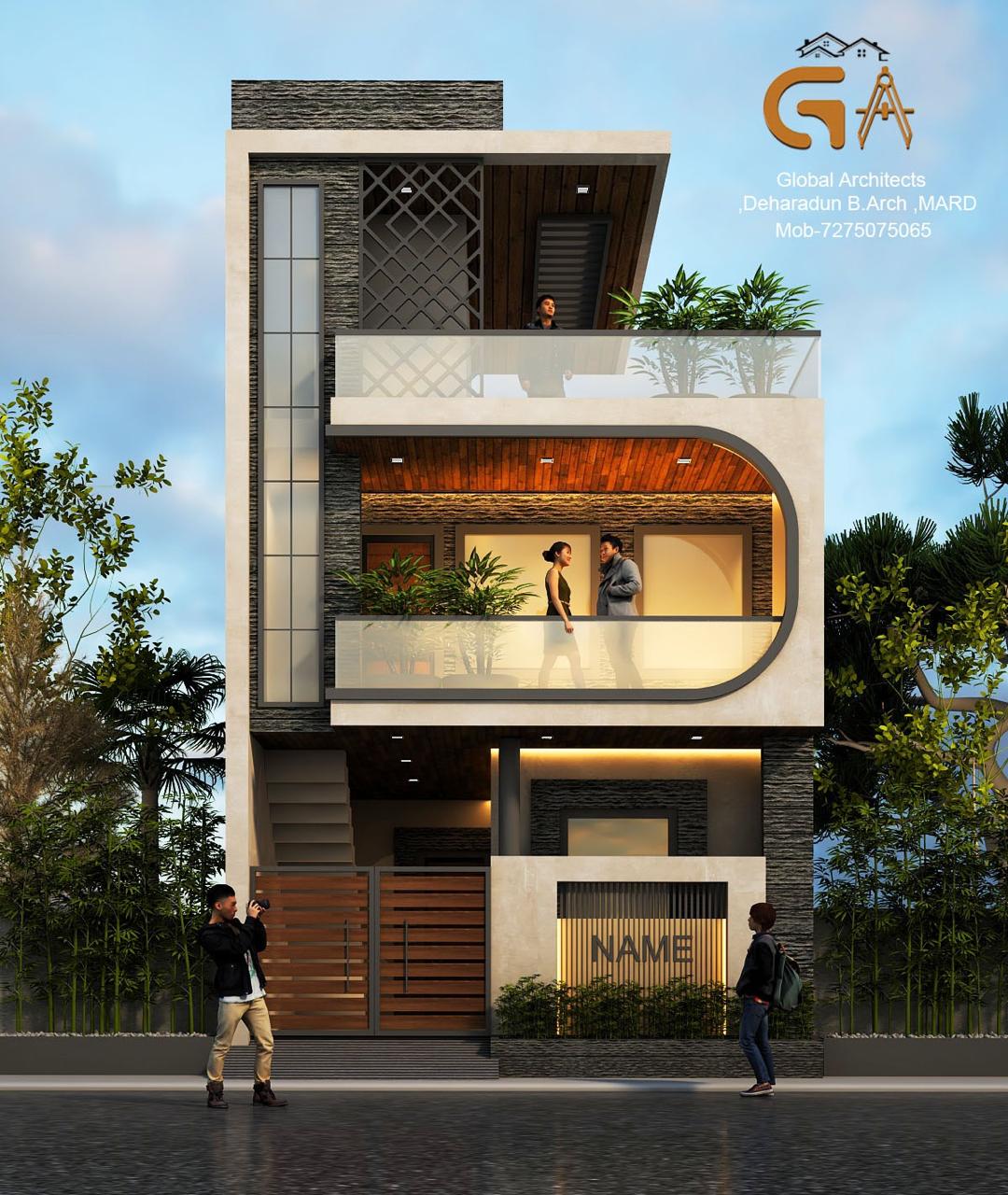 Modern house design Uttarkashi architect